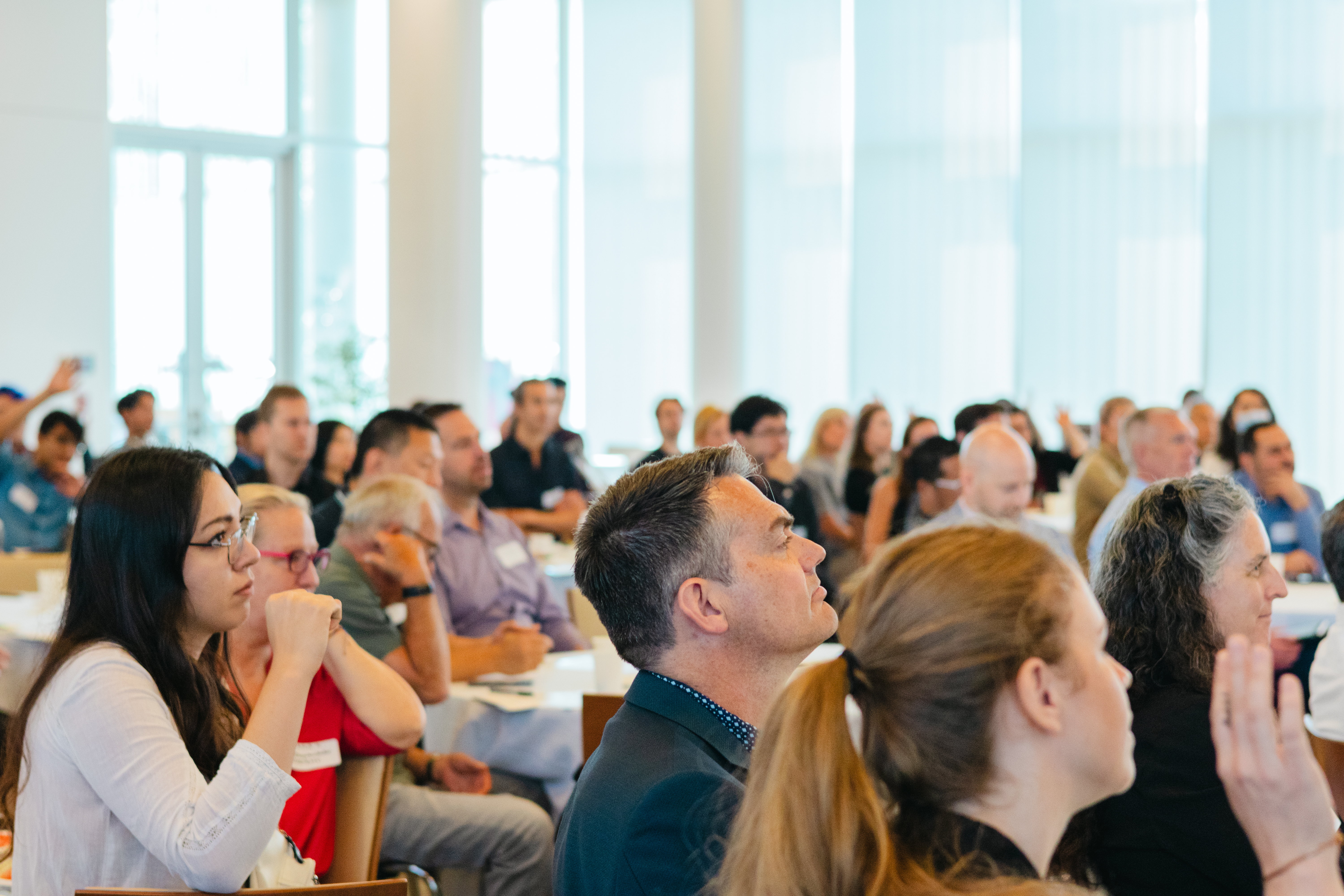 Audience members at Cohort Day including ventures, mentors, Innovation UBC team members, guests from the University as well as champions from industry