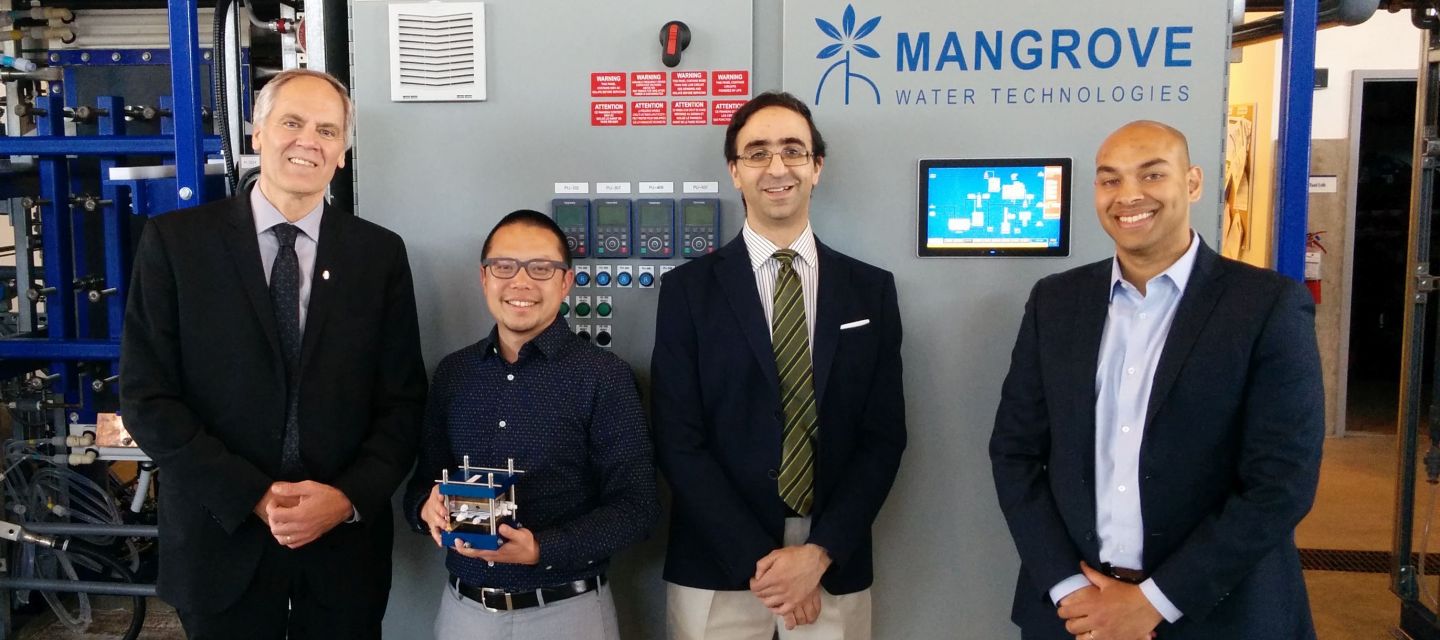 From left to right, Mangrove co-founders David Wilkinson, Alfred Lam, Arman Bonakdarpour and Saad Dara