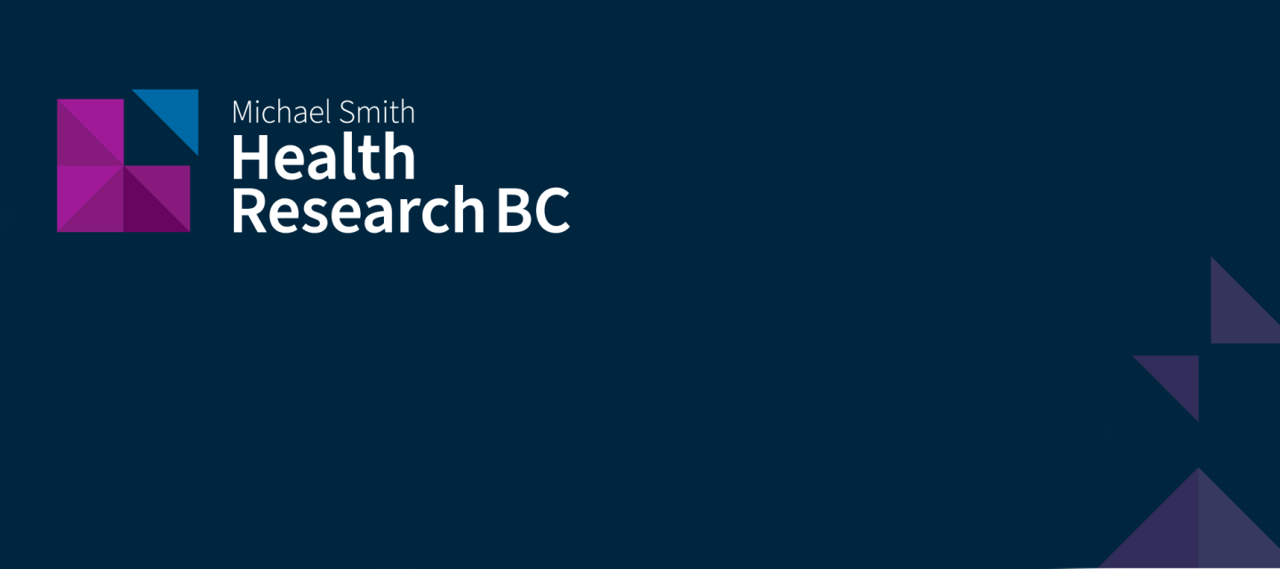 Michael Smith Health Research BC on a navy blue background